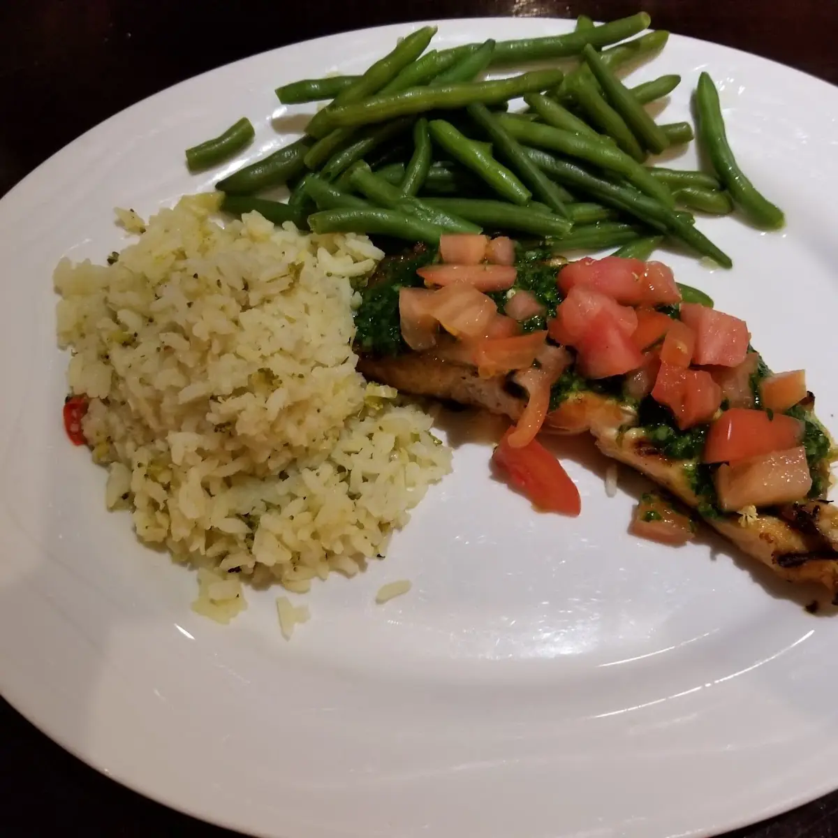 Pesto Grilled Salmon Dinner