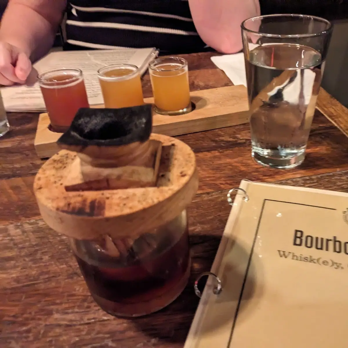 Beer Flight and Whiskey