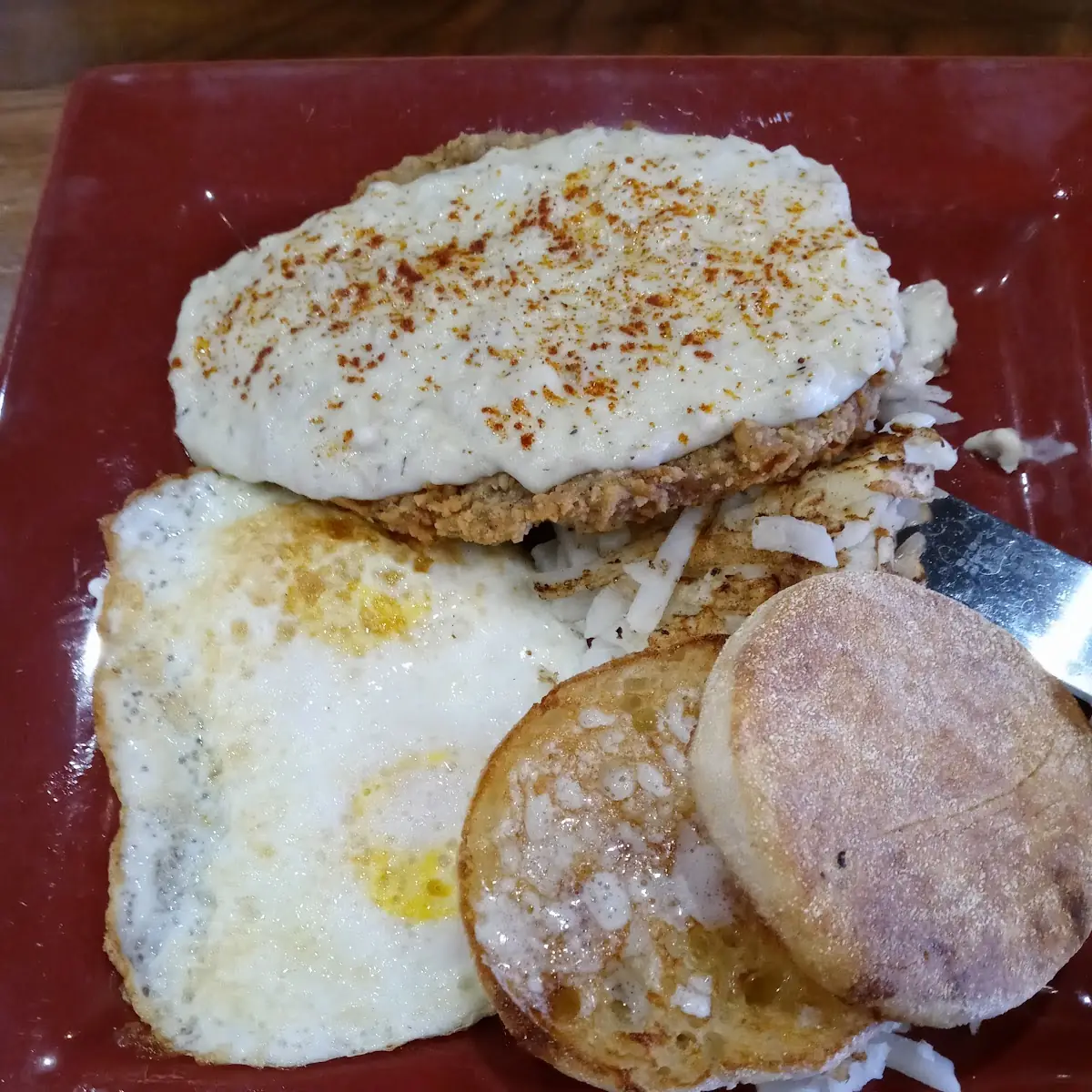 Chicken Fried Steak and Eggs