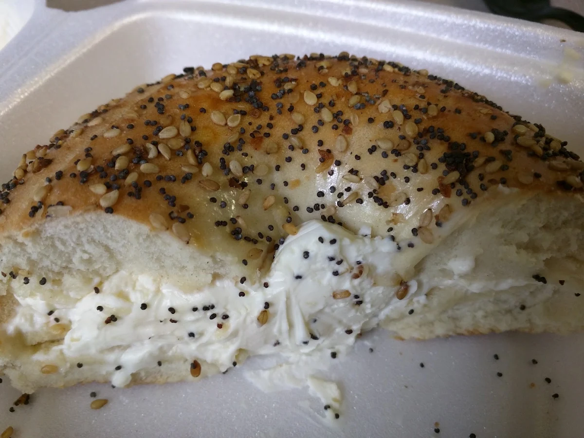 Everything Bagel with Cream Cheese
