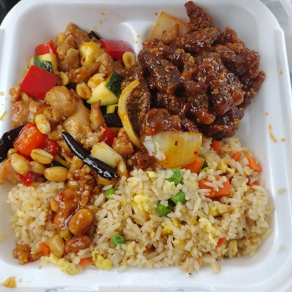 Kung Pao Chicken Chow Mein Rice Beijing Beef
