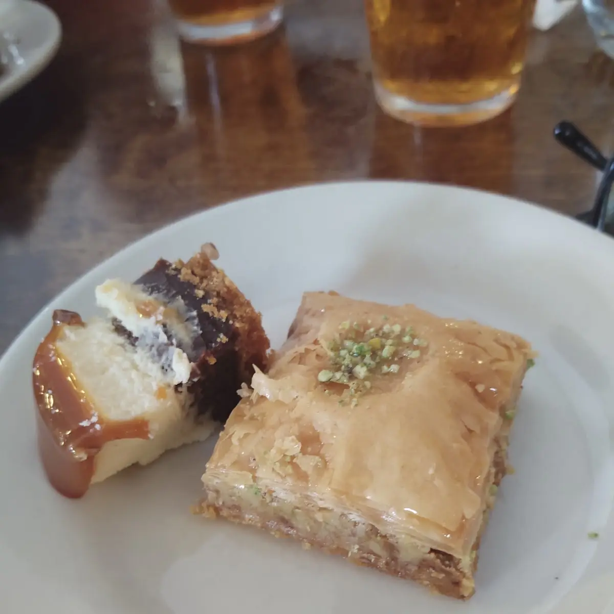 Baklava and Turtle Cheese Cake
