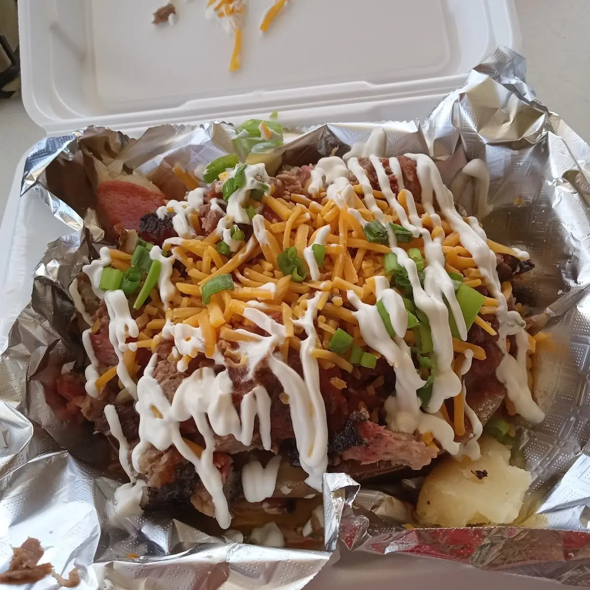 Stuffed Baked Potato with Brisket