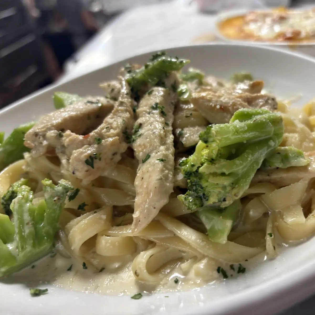 Fettuccine Alfredo with Chicken & Broccoli