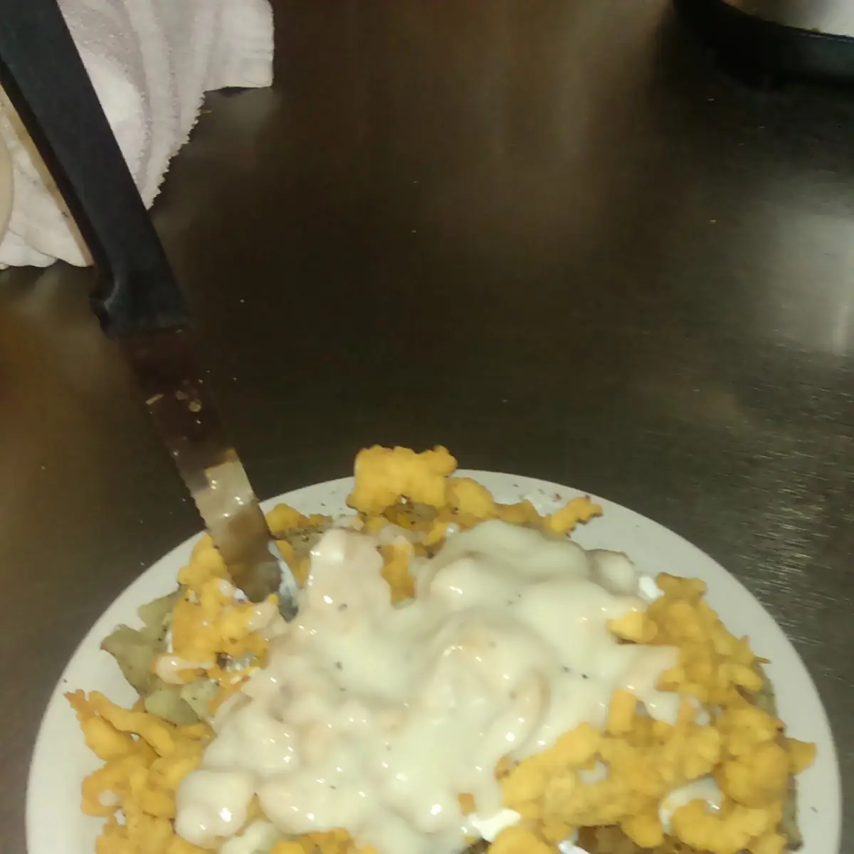 Fried Chicken Stuffed Baked Potato