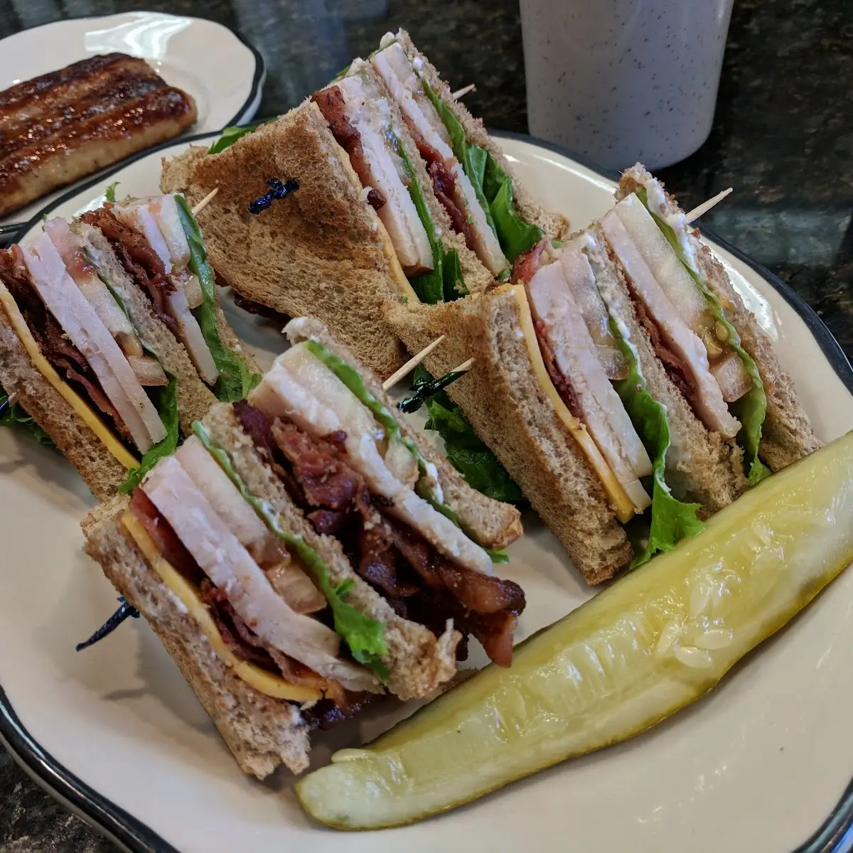 Club Sandwich with Cheese