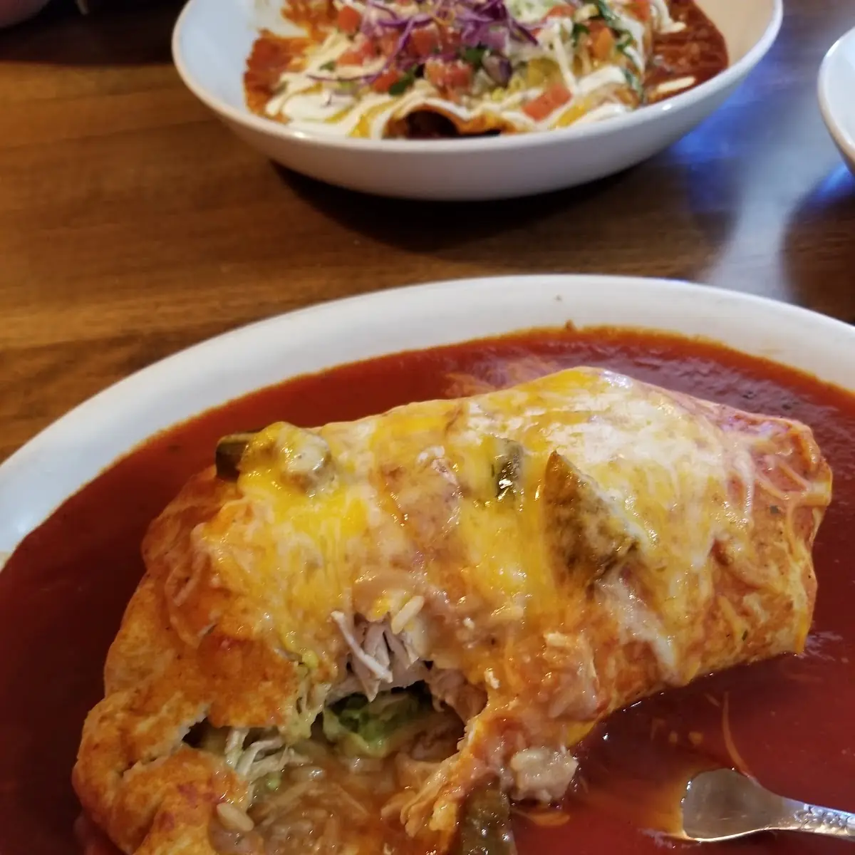 Chicken Burrito Enchilada Style