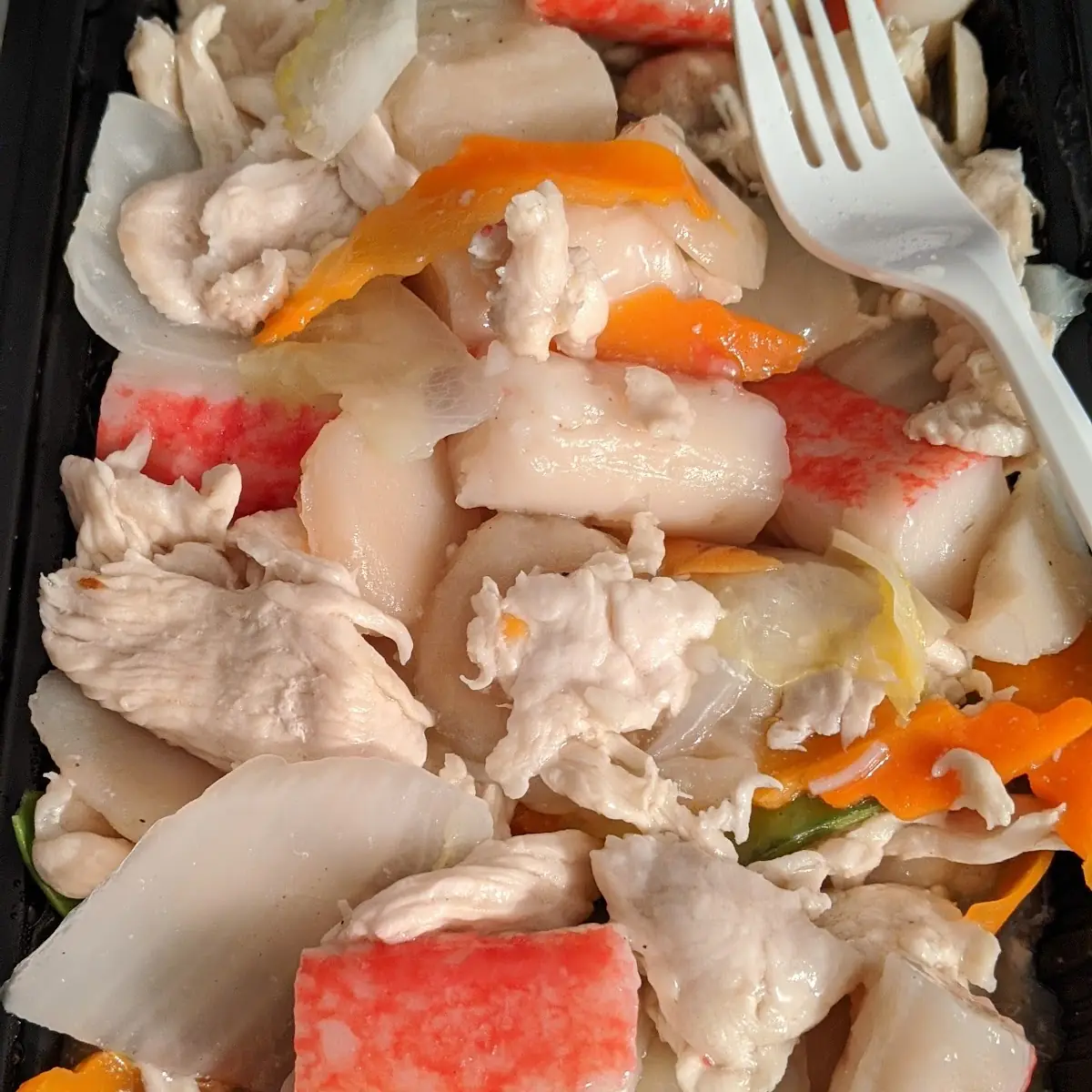 Moo Goo Gai Pan with Crab Added
