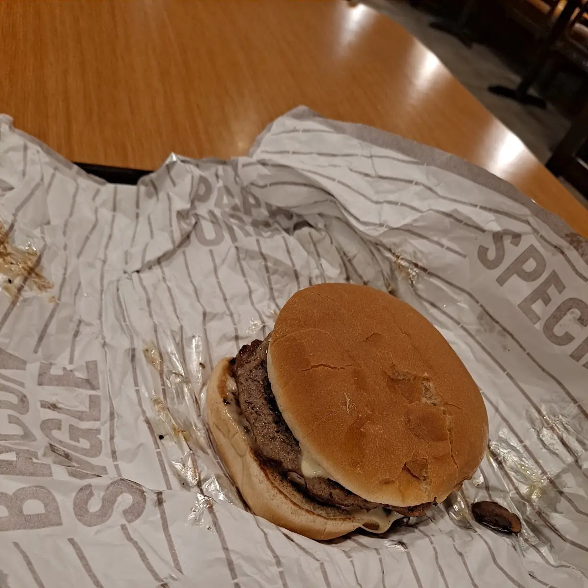 Double Mushroom Swiss Burger