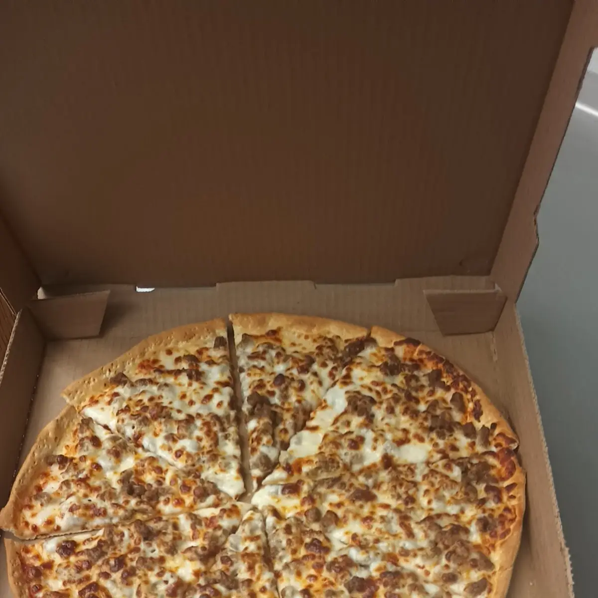 Large Thin Sausage Pizza
