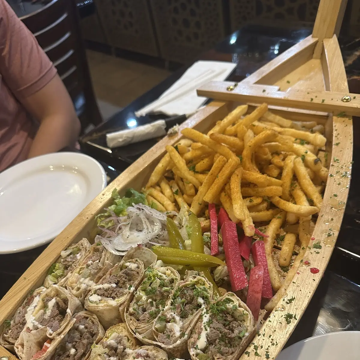 Shawarma Chicken Sushi Boat