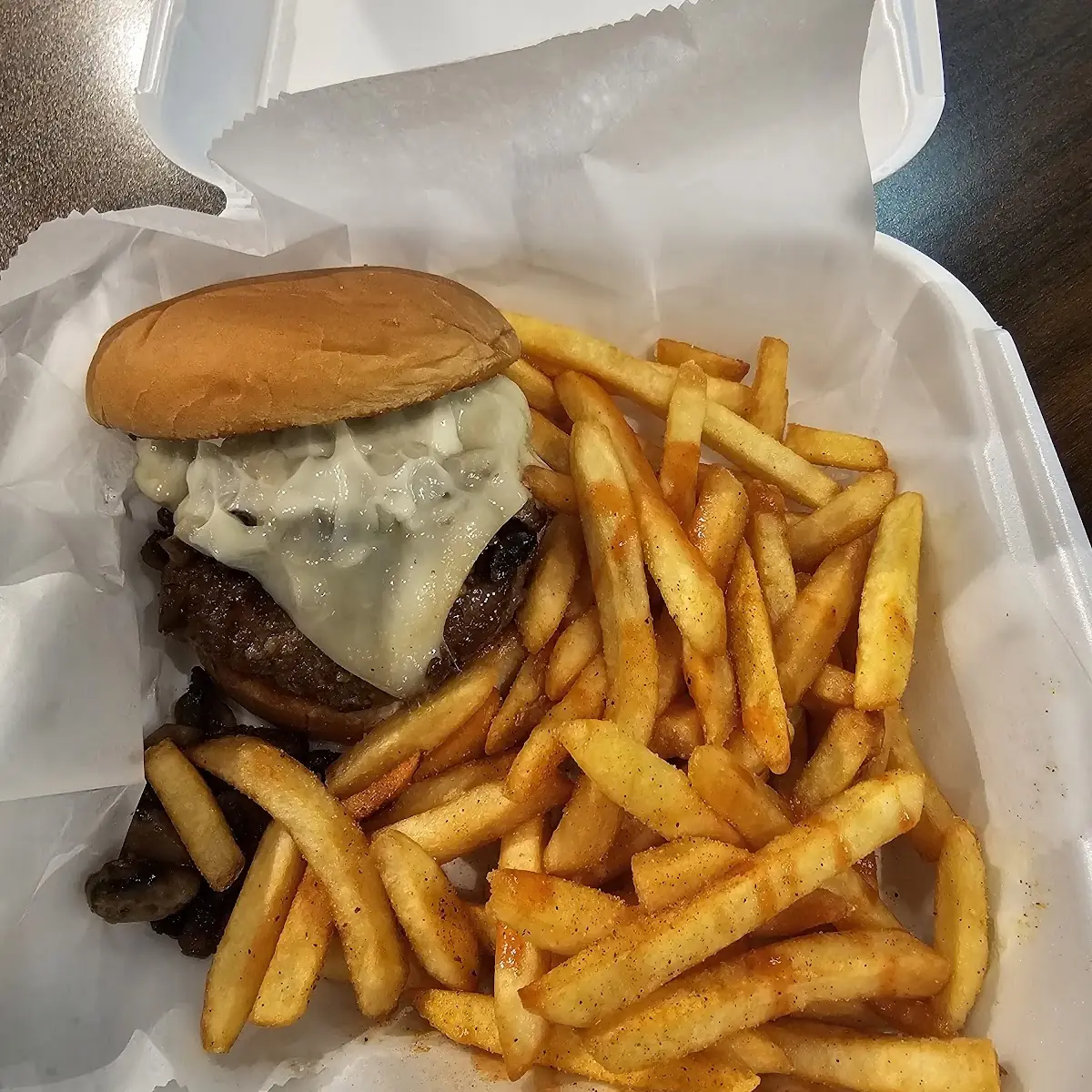 Mushroom Swiss Burger