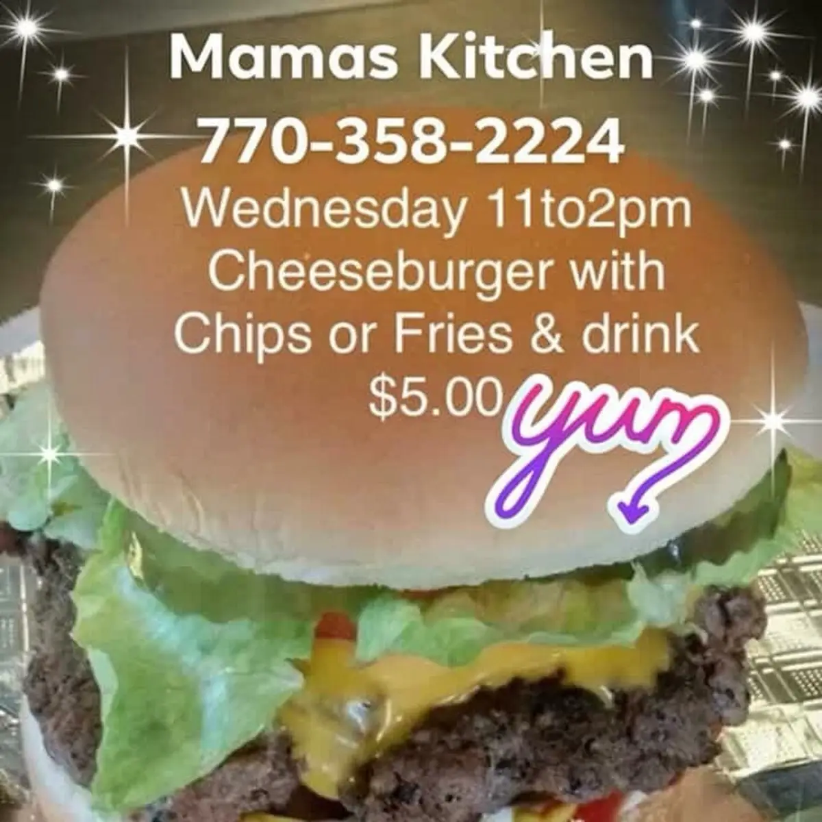 Big D's Triple Cheeseburger