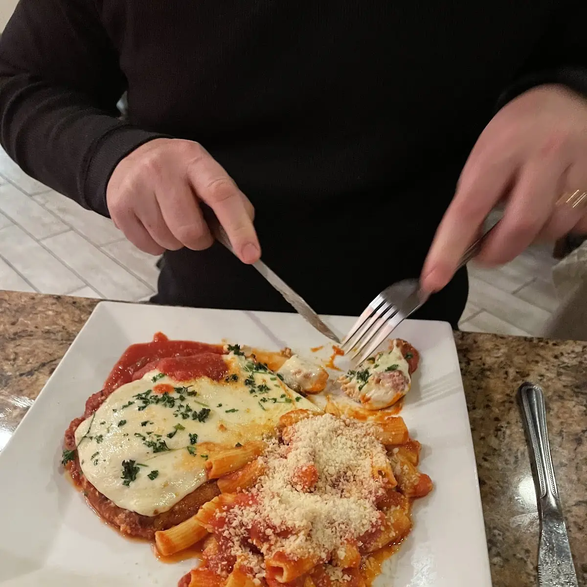 Chicken Parm Handmade Spaghetti