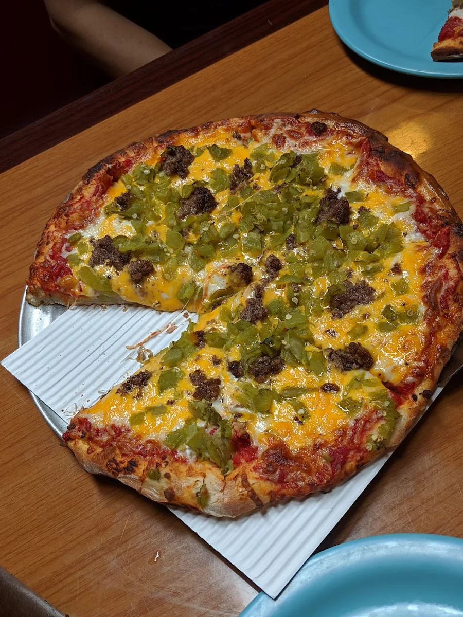 Green Chile Cheeseburger Pizza