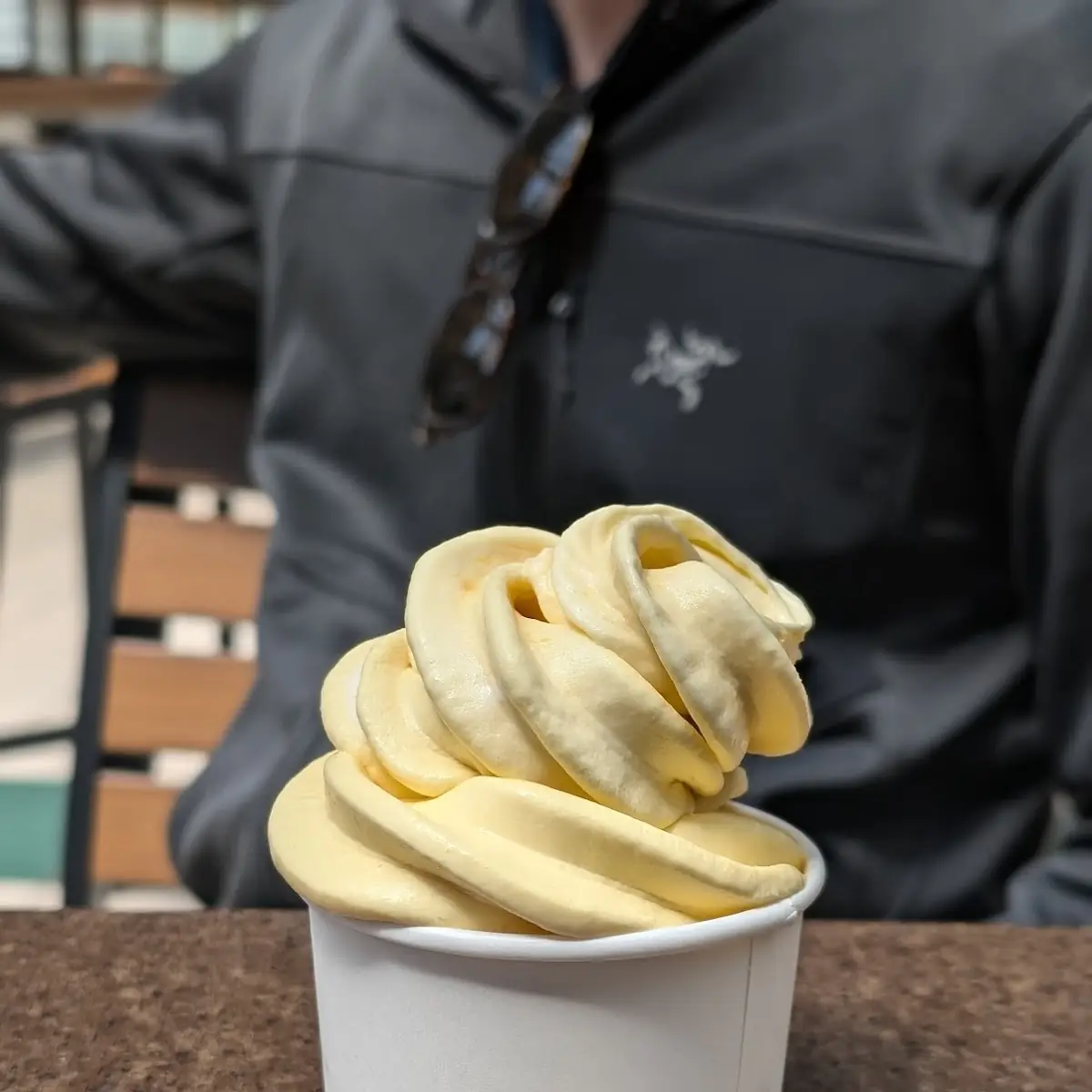 Mango and Vanilla Soft Serve