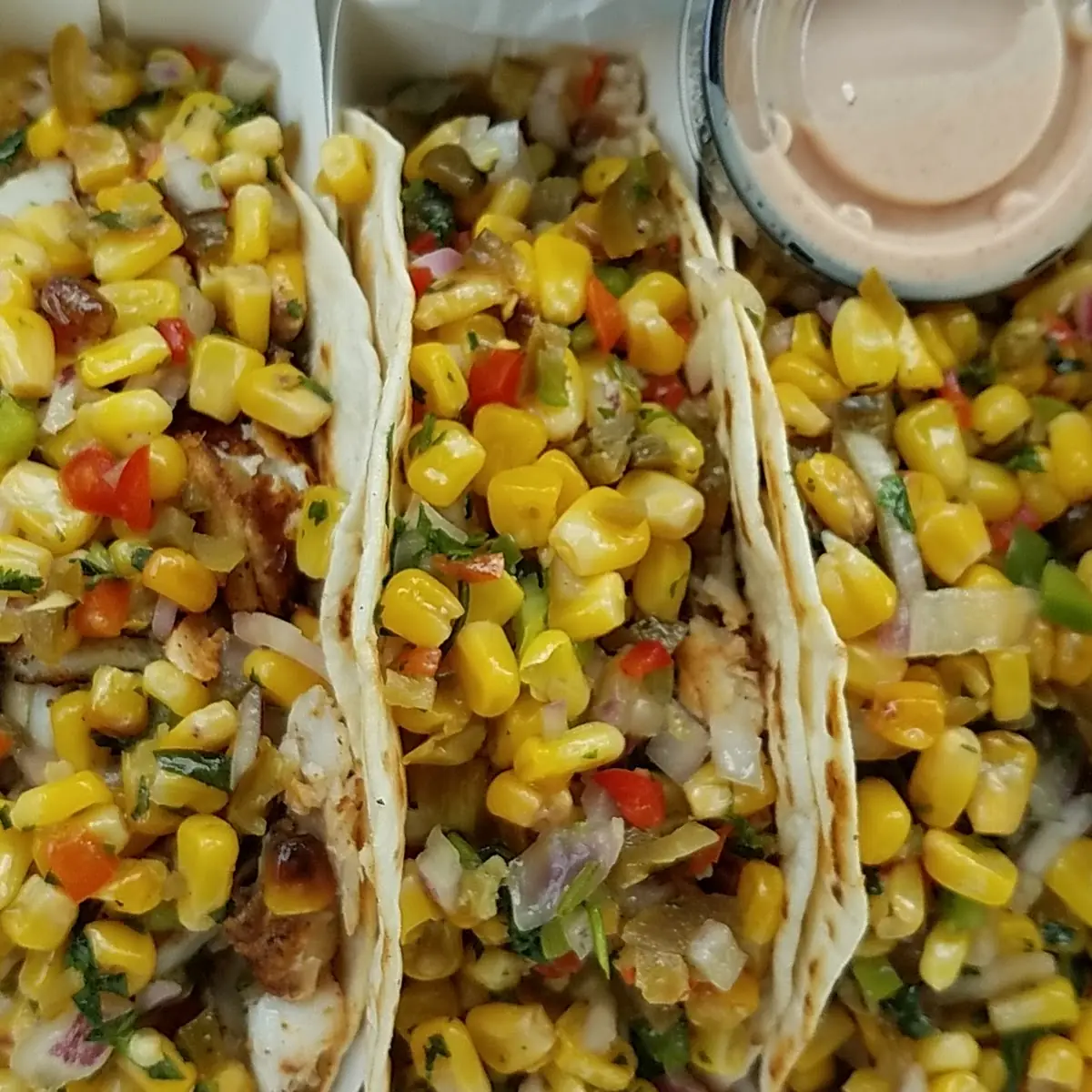 Blackened Fish Taco with Corn Salsa
