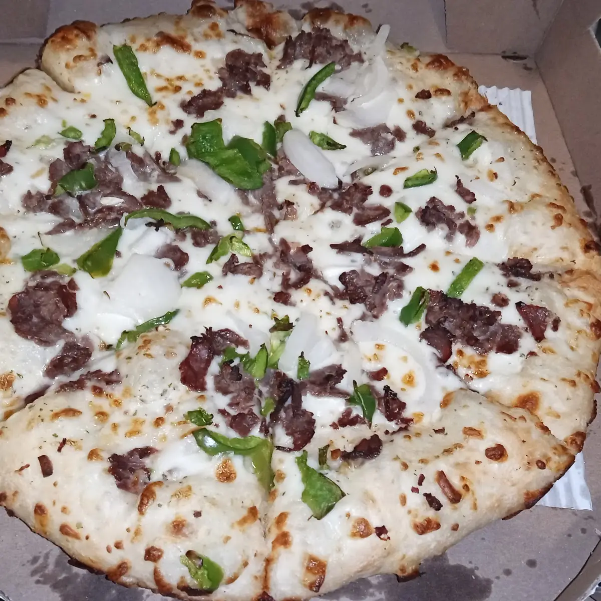 Philly Cheesesteak Pizza