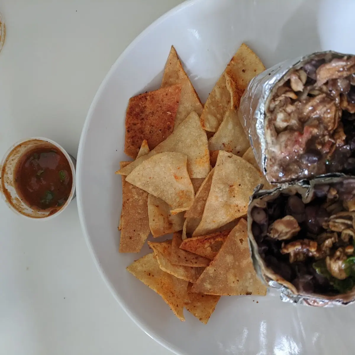 Chicken Burrito w Black Beans