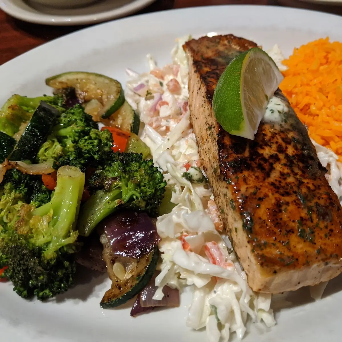 Grilled Salmon with Mixed Vegetables