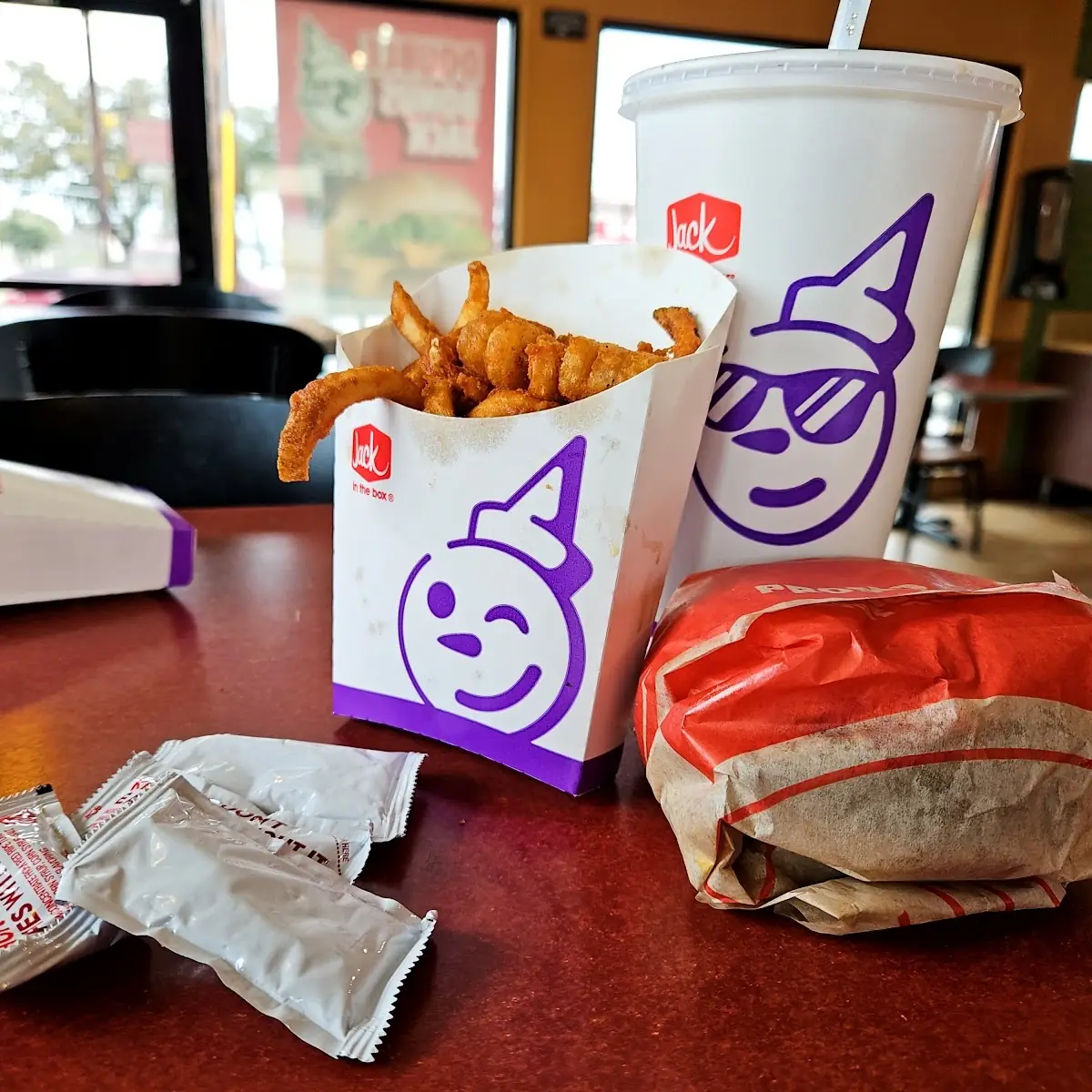 4 Jumbo Jack Cheeseburger