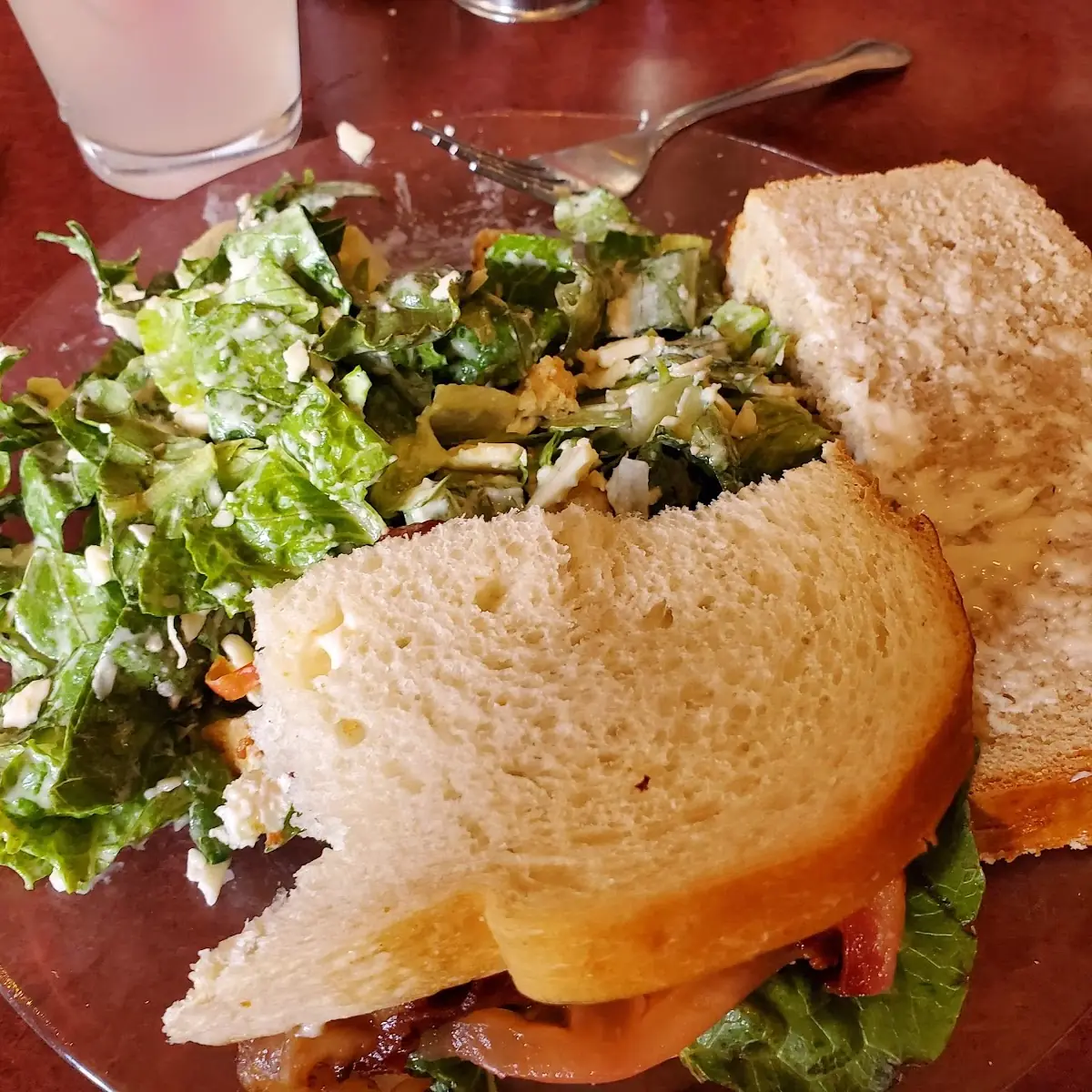 blt Sandwich with Caesar Salad