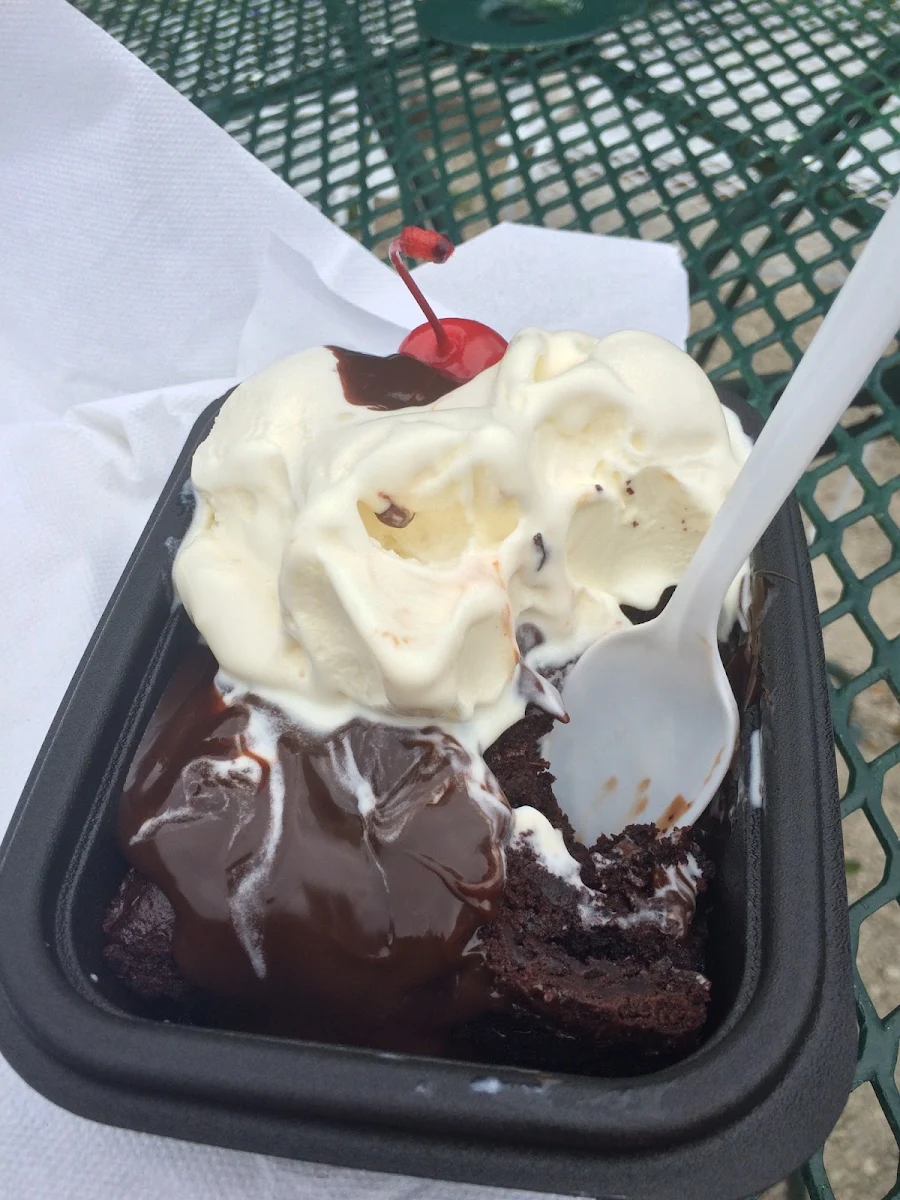 Floating Hot Fudge Sundae