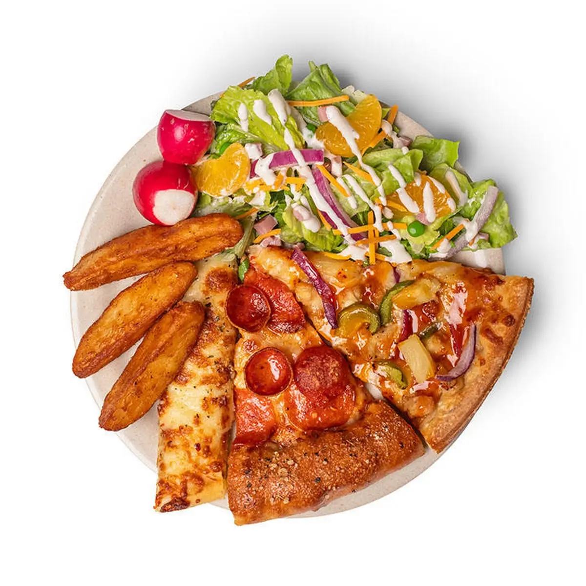Salad Chicken Pizza