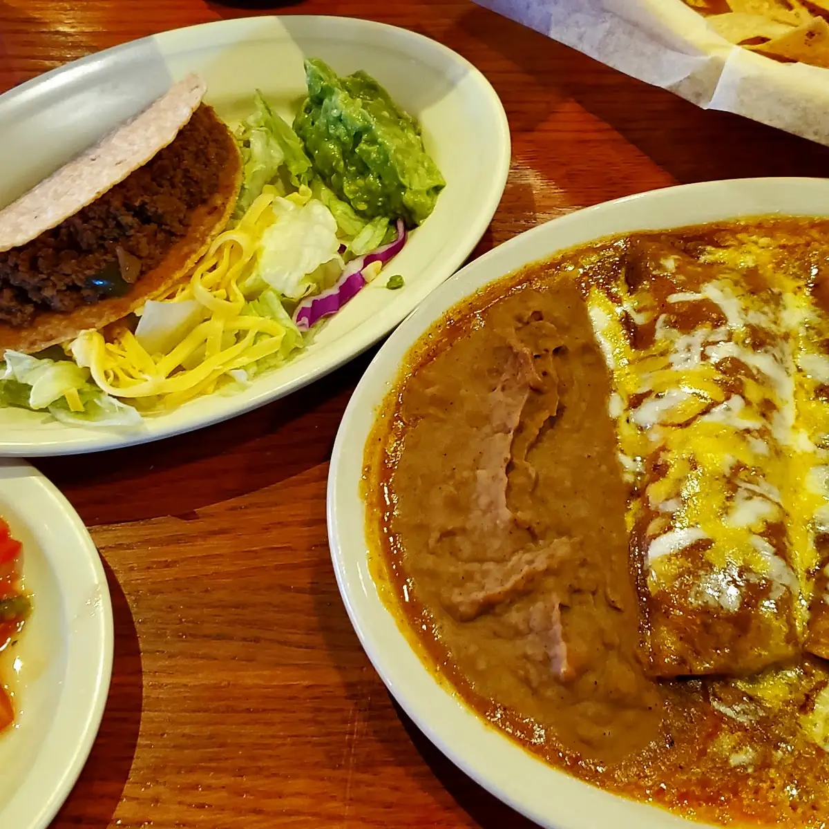 Ground Beef Enchilada Plate
