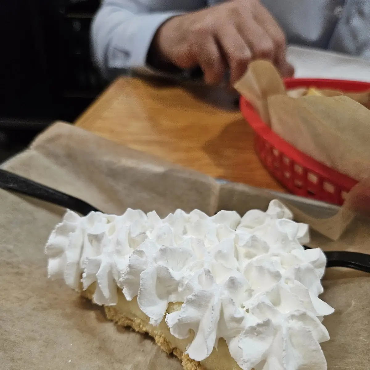Key Lime Pie and Whipped Cream