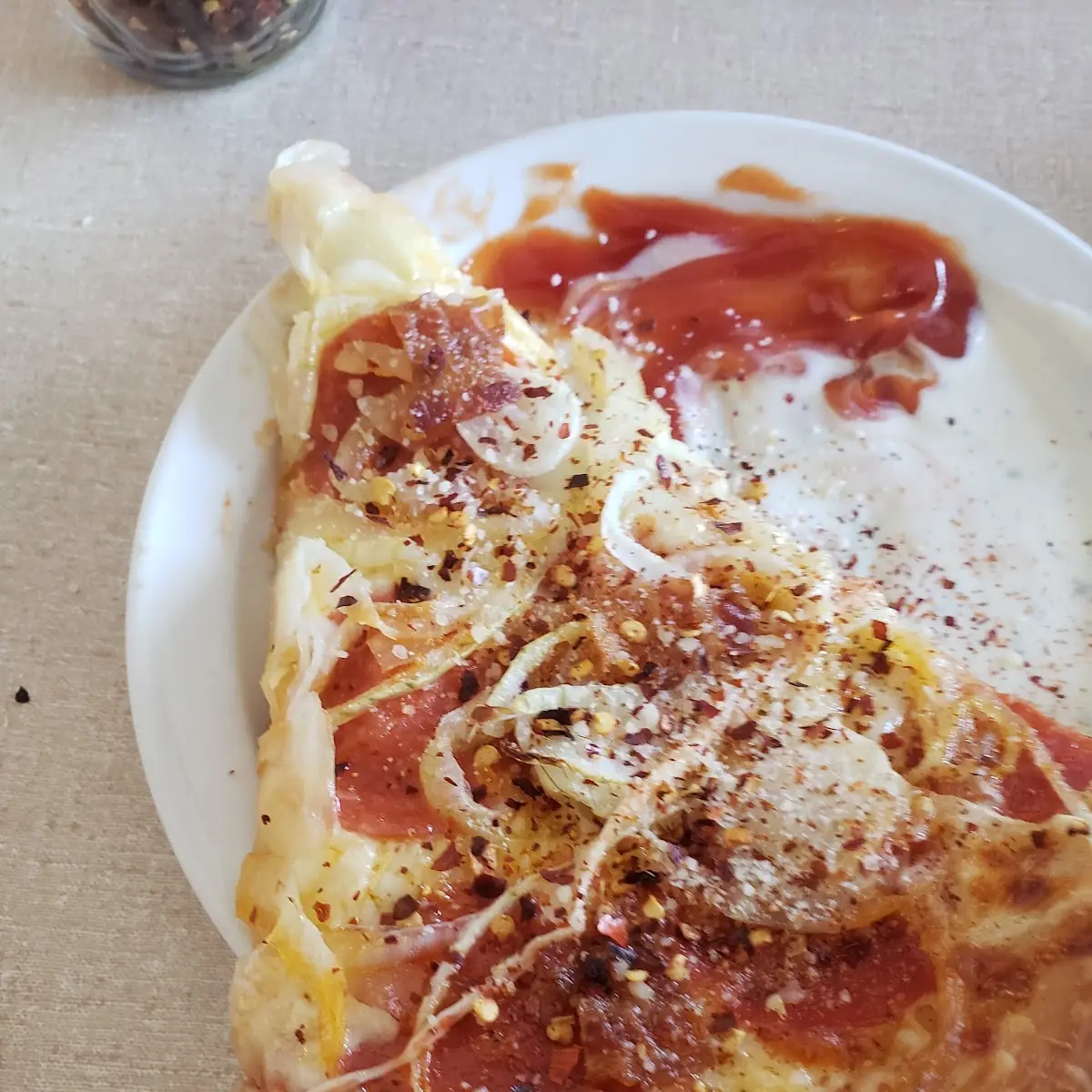 Deep Dish Cheese Pizza Onion