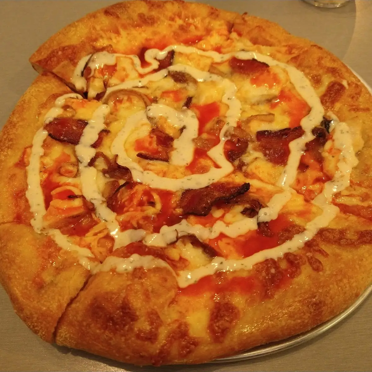 Chicken Bacon Ranch Pizza