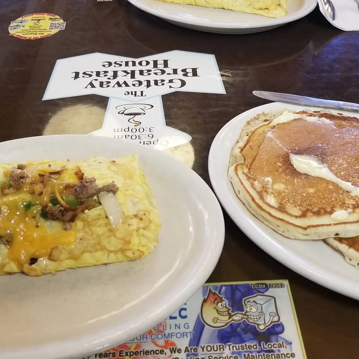 Country Omelette and Pancake Breakfast