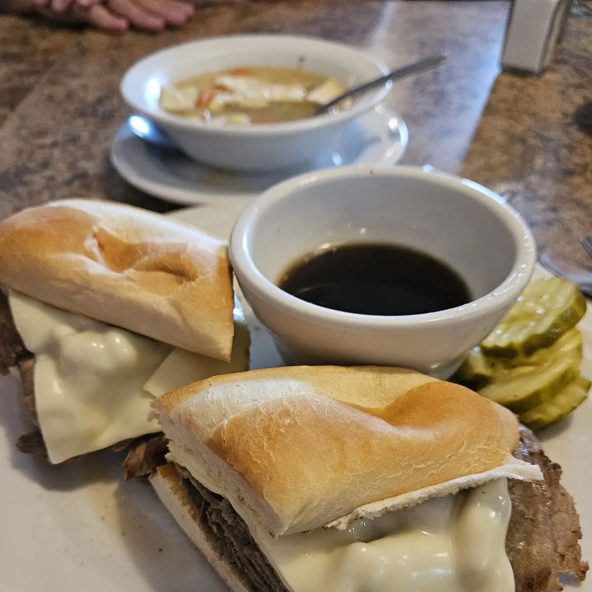 French Dip & Swiss Cheese