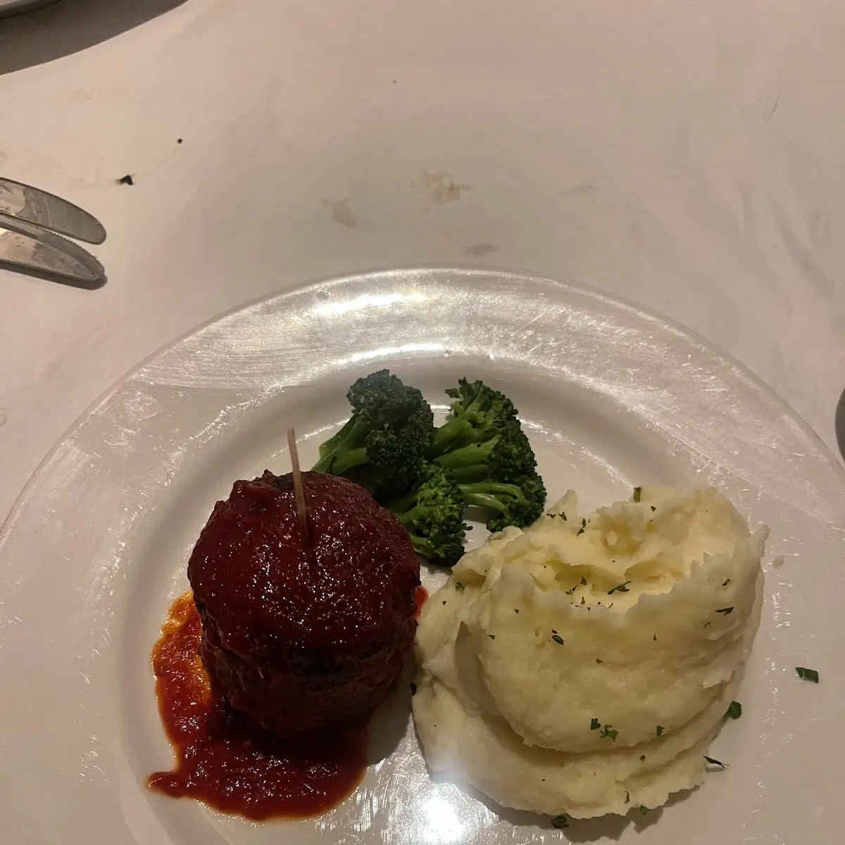 Prime Meatloaf with Mashed Potatoes