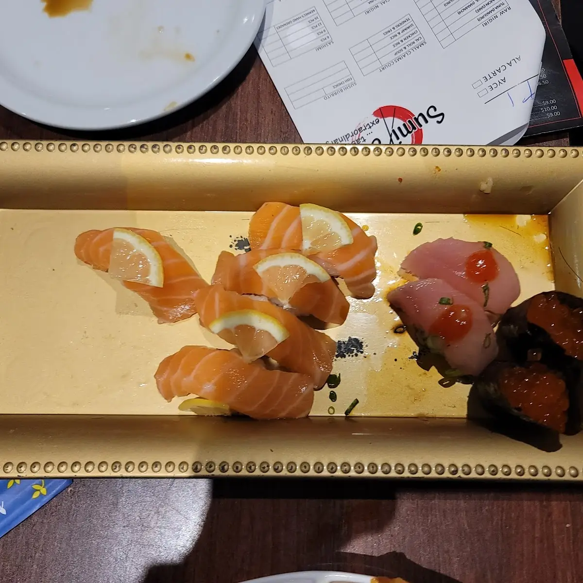 Rooster Salmon Nigiri
