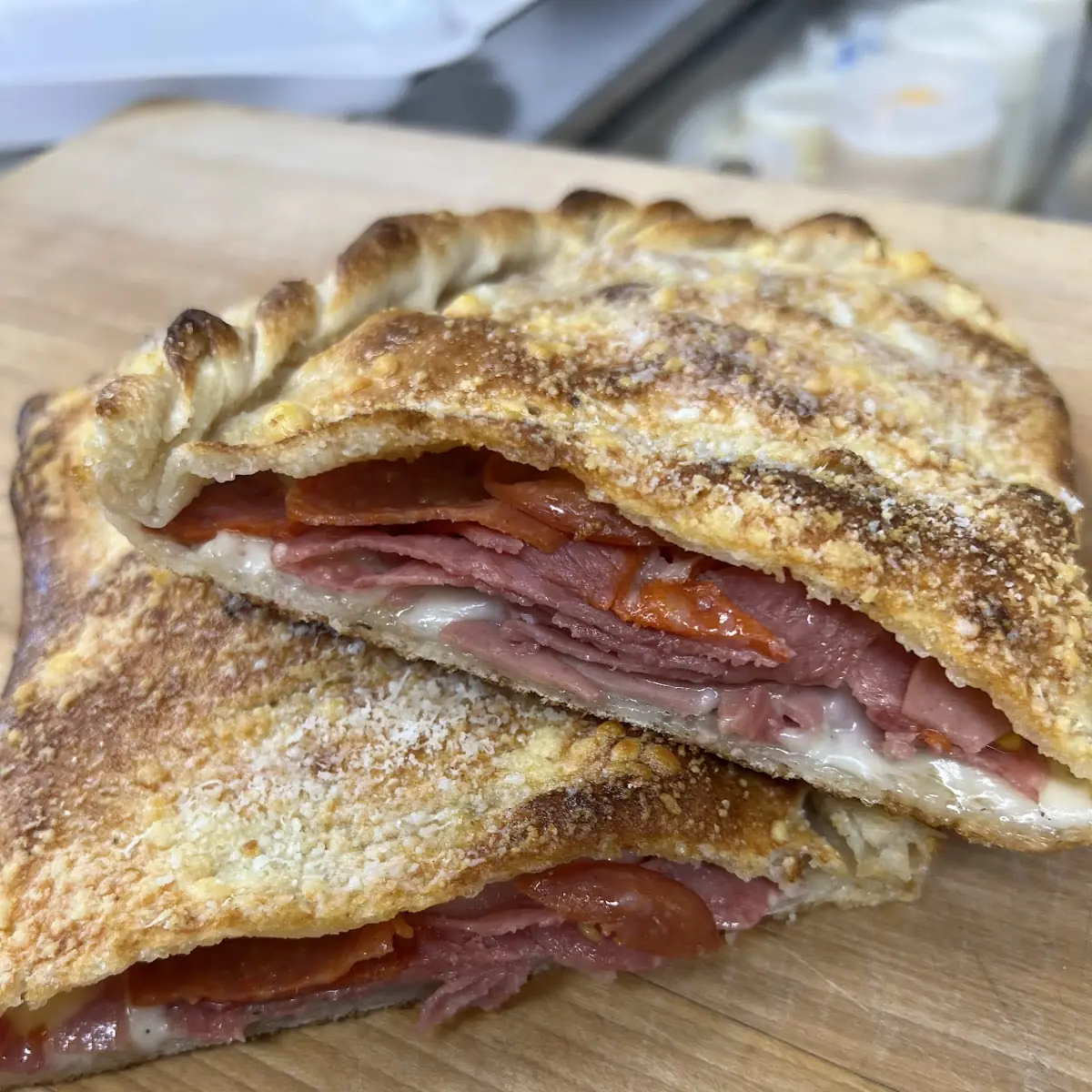 Corned Beef Calzone Ruben