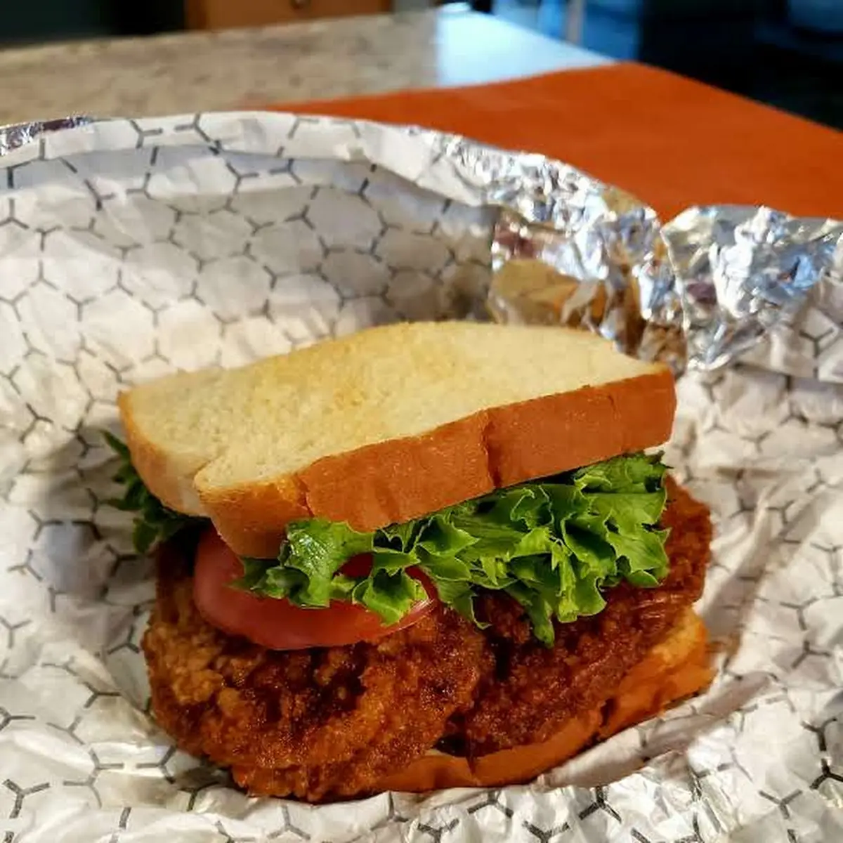 Fried Pork Chop Sandwich