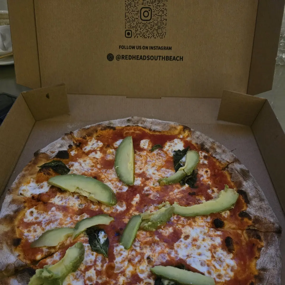 Margarita Pizza with Extra Avocado