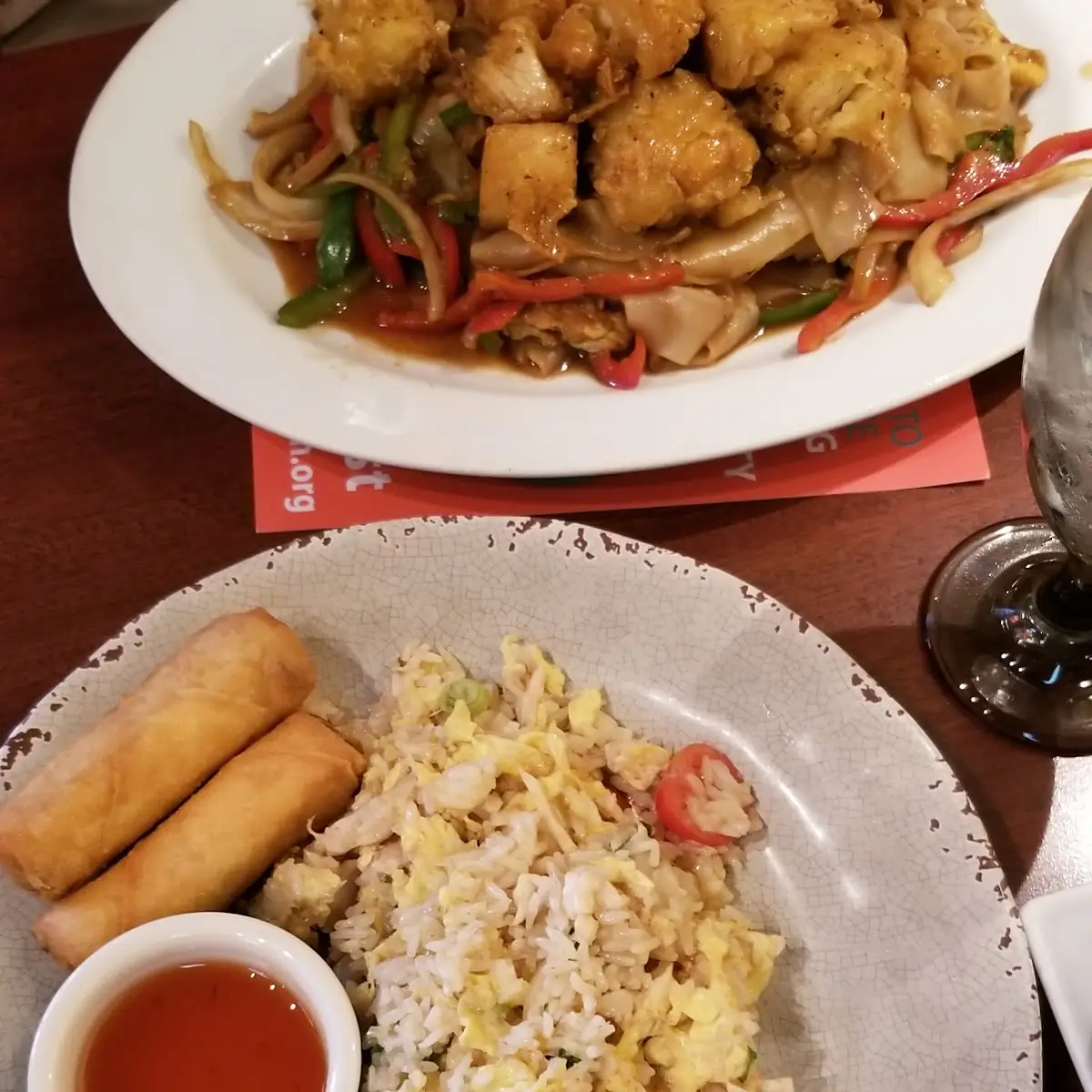 Kids Fride Rice with Vegetable Spring Roll