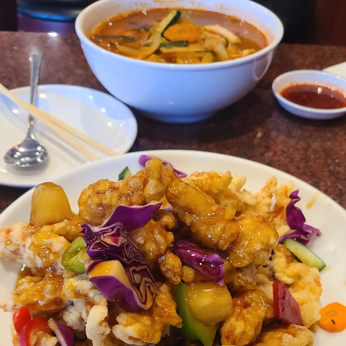 Fried Chicken with Sweet & Sour Sauce