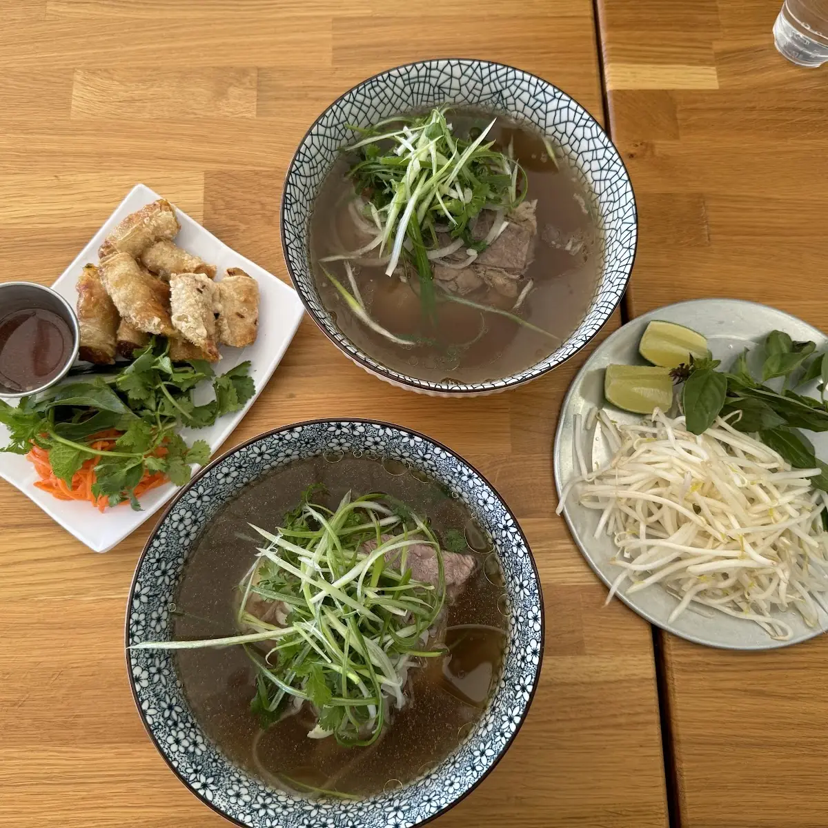 Beef Noodle Soup with Condiments