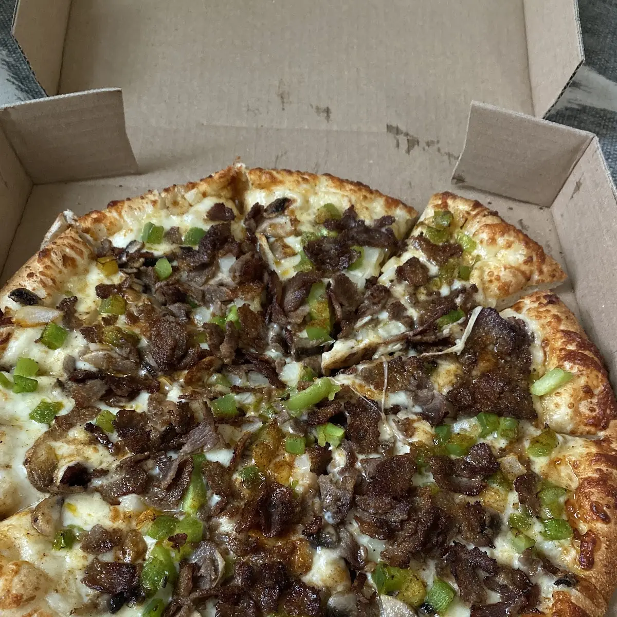 Pepper Steak Pizza