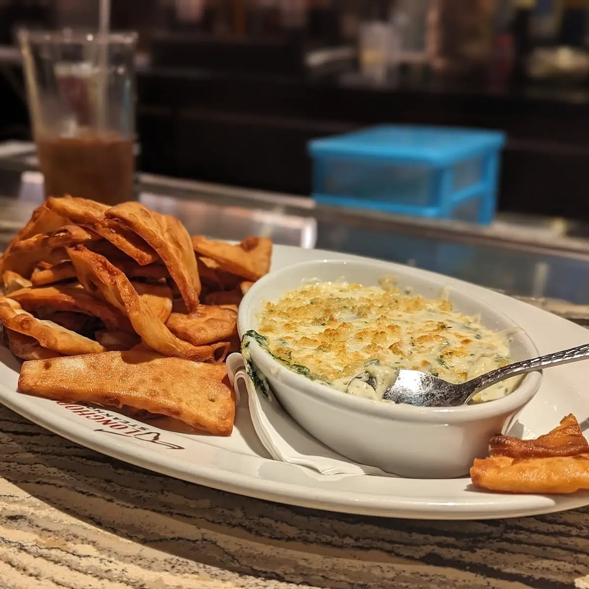 Parmesan Crusted Spinach Dip