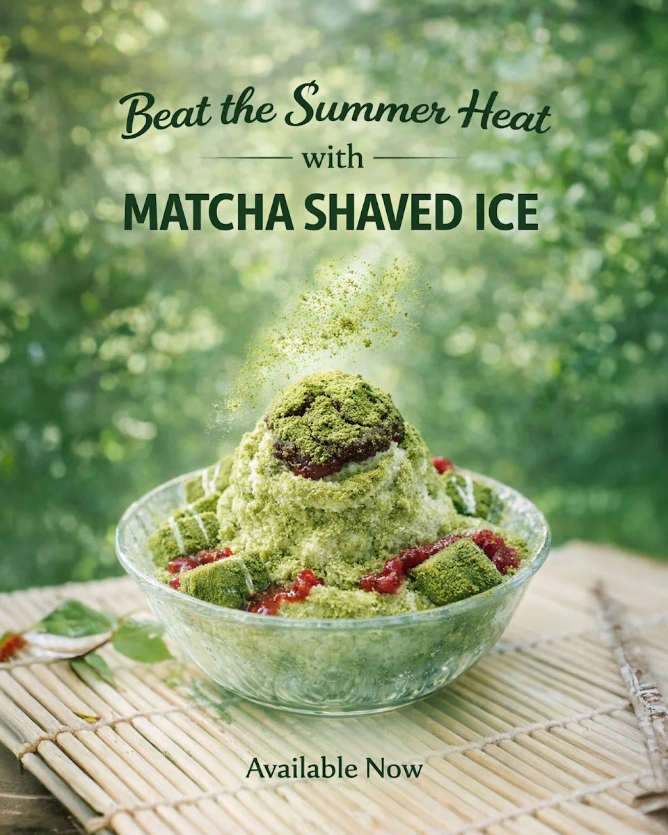 Matcha Shaved Ice, JA Square