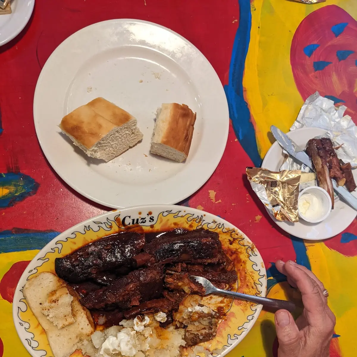 Ribs with Baked Potato