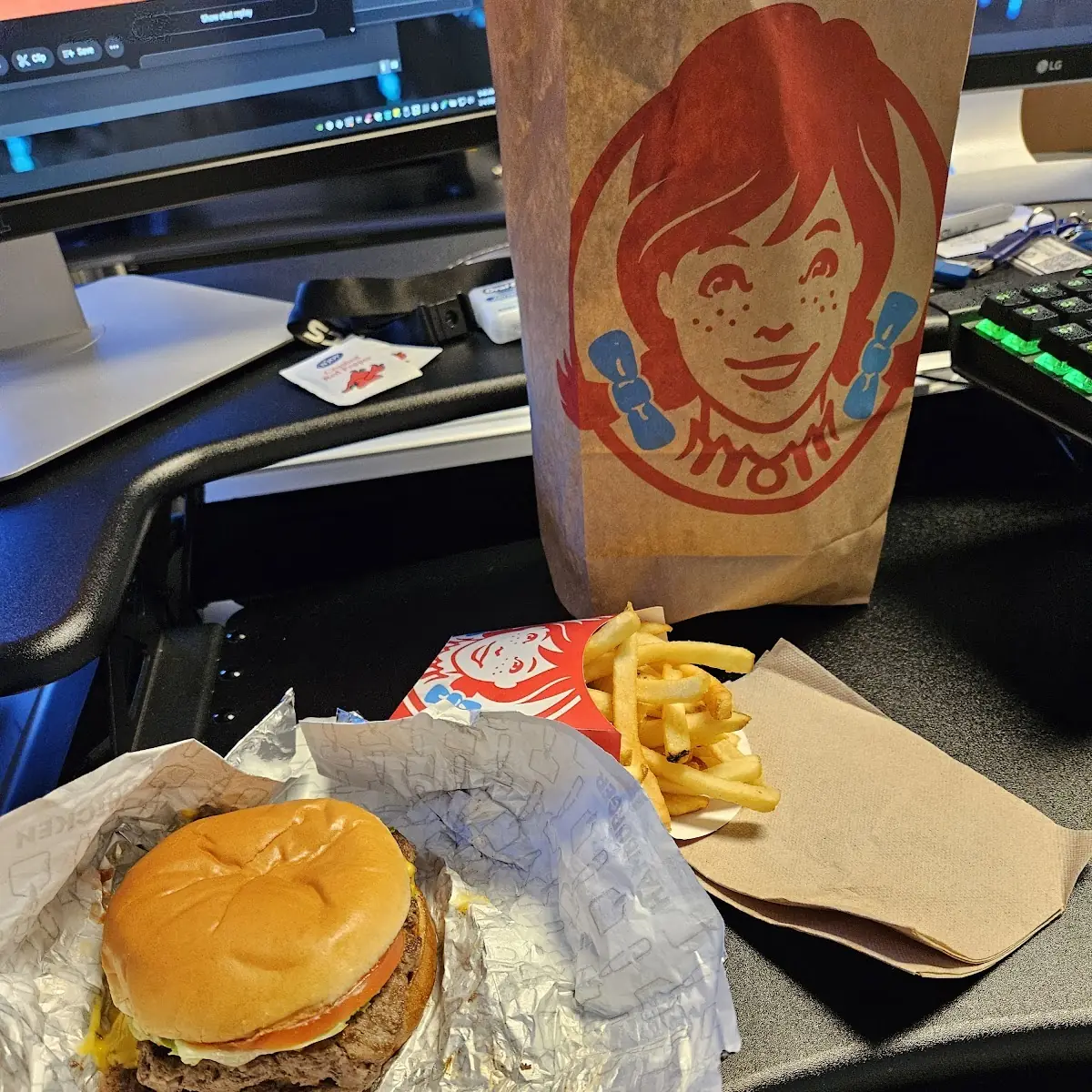 Double Cheeseburger with Fries