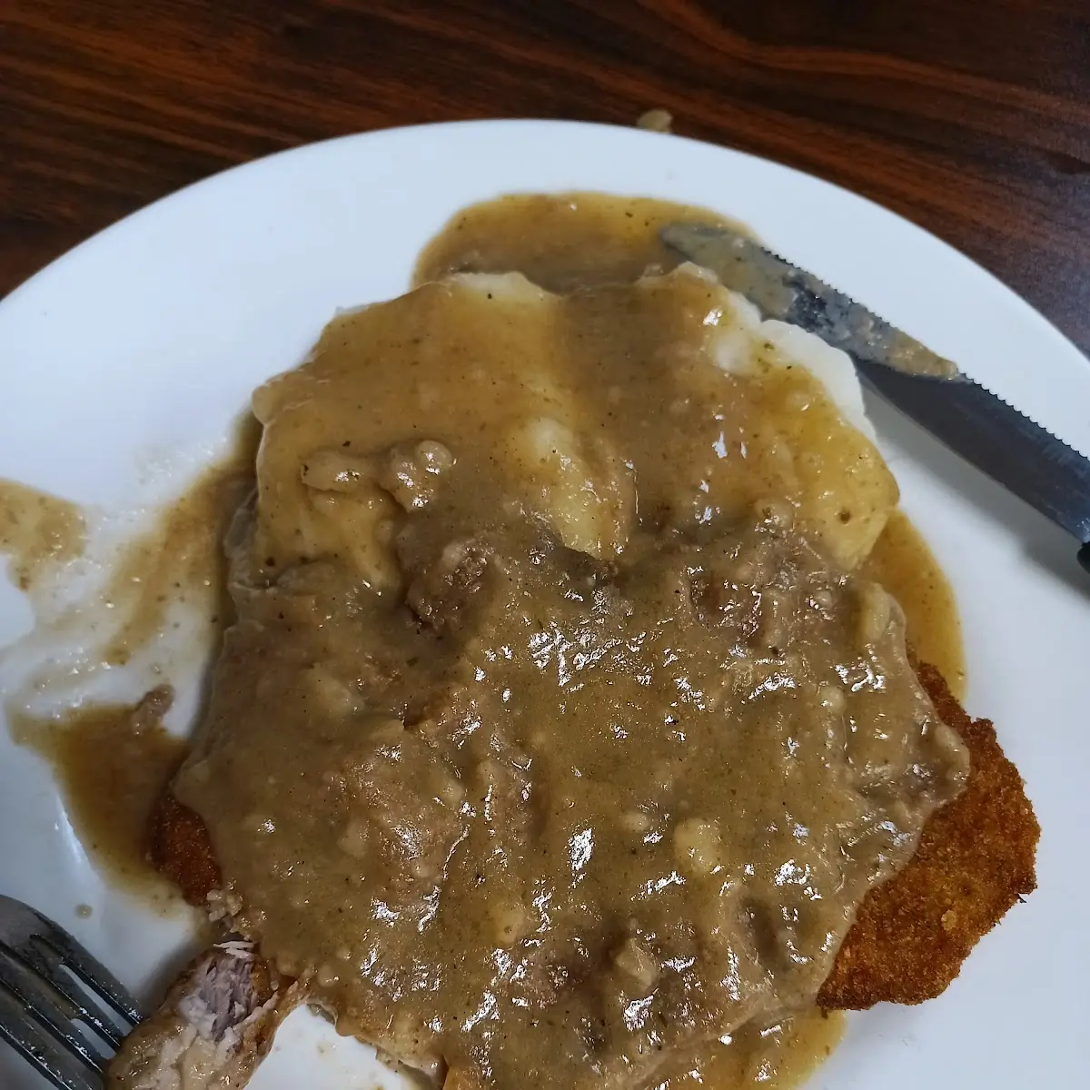 Schnitzel and Mashed Potatoes
