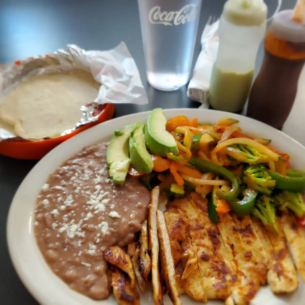 Grilled Chicken with Beans and Vegetables