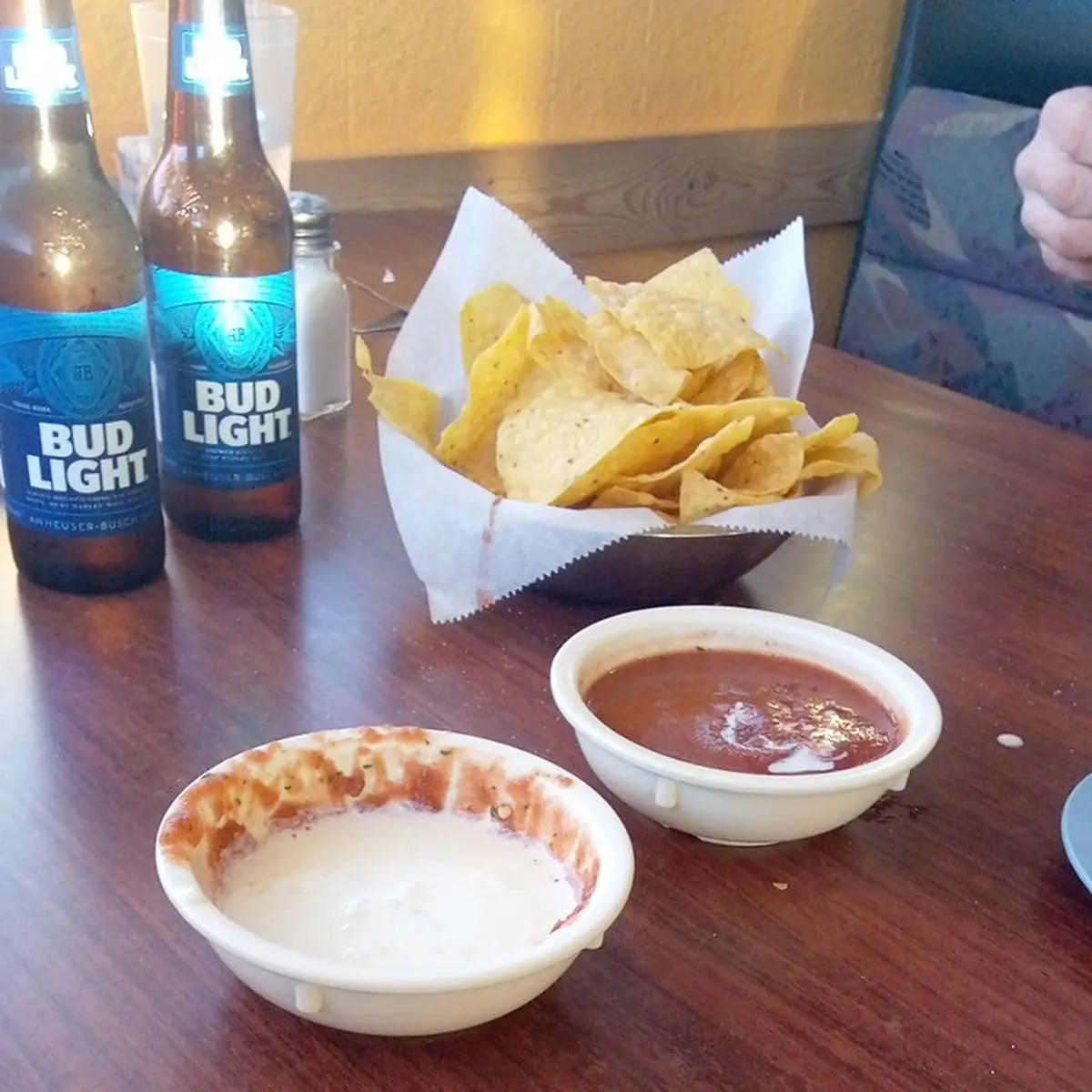 Cheese Dip and Salsa